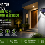 Lámpara Panel Solar LED 100 | Portátil, Sin Cables, Sin Recibo