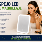 Espejo LED de Maquillaje | Luz Perfecta para Cada Look