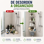 ClariBath® Estante Esquinero de Ducha | Sin Taladro, Sin Desorden