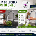 Grifo Universal 360° | Ahorra Agua, Sin Salpicaduras