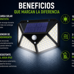 Lámpara Panel Solar LED 100 | Portátil, Sin Cables, Sin Recibo