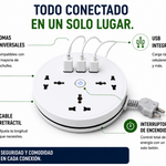 Multitoma Eléctrica con USB | Más Enchufes, Más Control