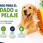 Cepillo a Vapor para Mascotas | Sin Nudos, Sin Estrés
