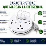 Multitoma Eléctrica con USB | Más Enchufes, Más Control