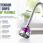 Grifo Universal 360° | Ahorra Agua, Sin Salpicaduras