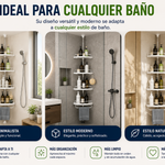 ClariBath® Estante Esquinero de Ducha | Sin Taladro, Sin Desorden