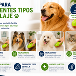 Cepillo a Vapor para Mascotas | Sin Nudos, Sin Estrés