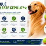 Cepillo a Vapor para Mascotas | Sin Nudos, Sin Estrés