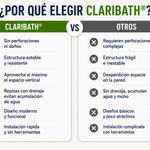 ClariBath® Estante Esquinero de Ducha | Sin Taladro, Sin Desorden