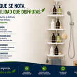 ClariBath® Estante Esquinero de Ducha | Sin Taladro, Sin Desorden